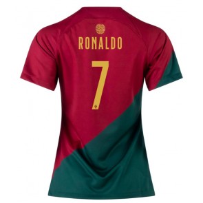Portugal Cristiano Ronaldo #7 Hemmatröja Kvinnor VM 2022 Kortärmad